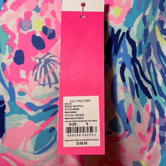 NWT Lilly Pulitzer Reem Dress Periwinkle Fan Sea - Picture 6 of 6
